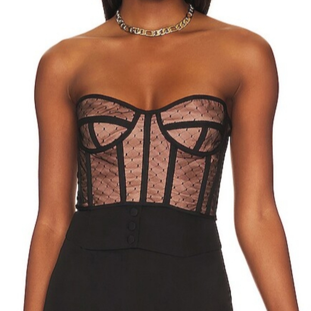 Mesh Bustier Top